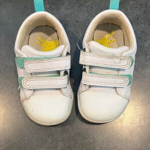 Ten Little white toddler sneakers